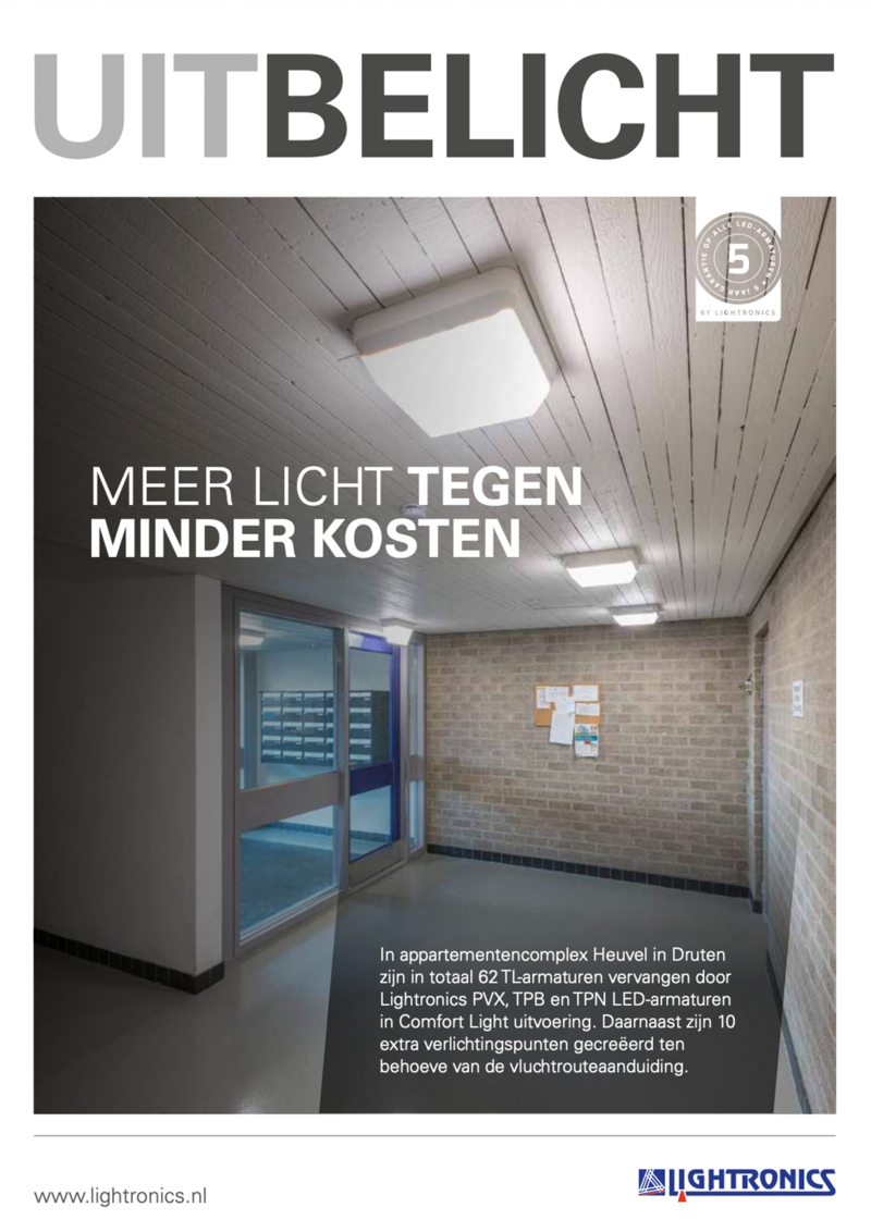 Lightronics uitbelicht pvx tpb tpn armaturen heuvel in Druten