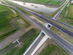 Lightronics Ventego armaturen in een fietstunnel in Zaltbommel