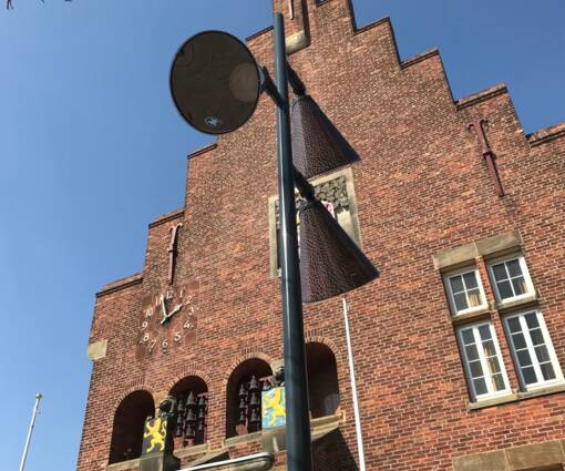 Lightronics Royal Leather armatuur op vernieuwde stadsplein in Waalwijk