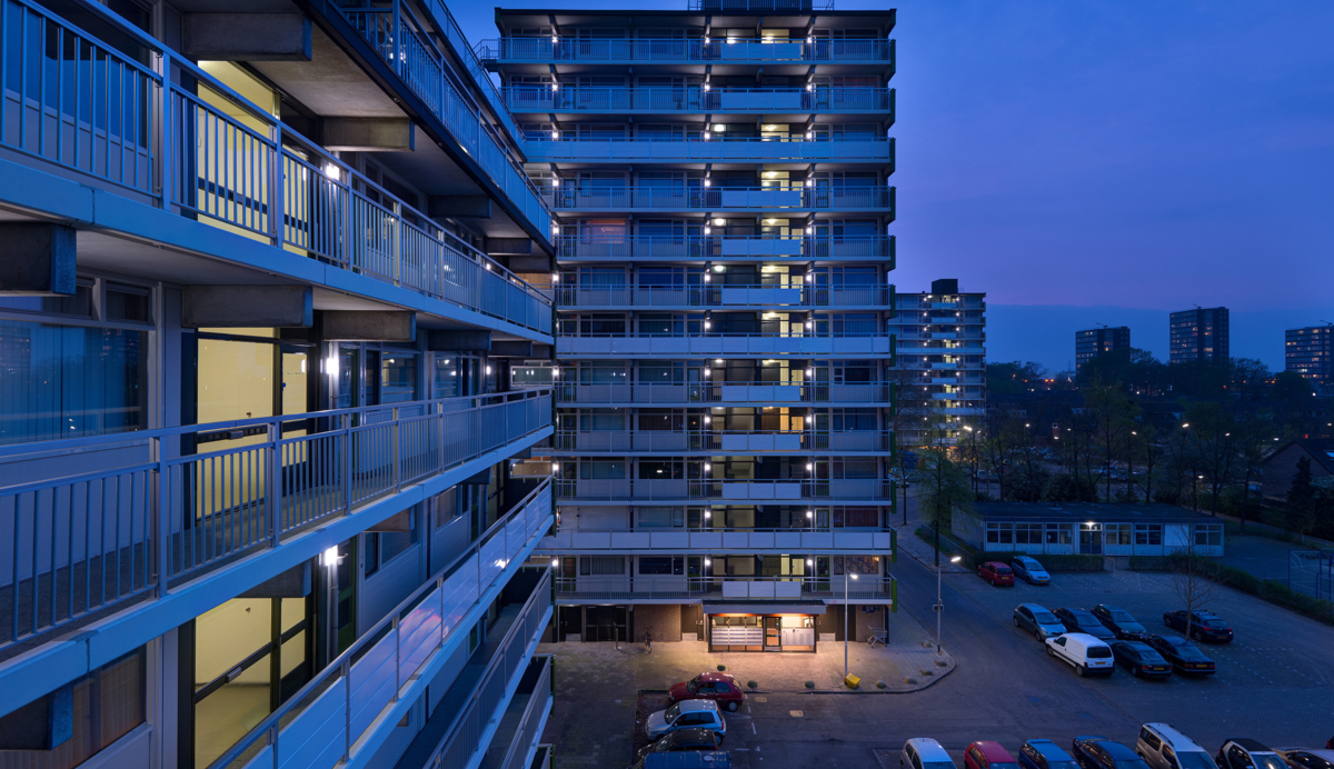 Lightronics TPS armaturen in een appartementencomplex in Zwanenveld in Nijmegen