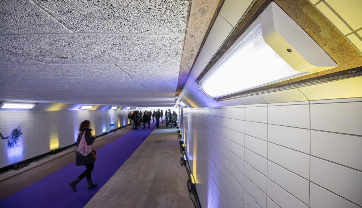 Lightronics opening tunnel in Weesp