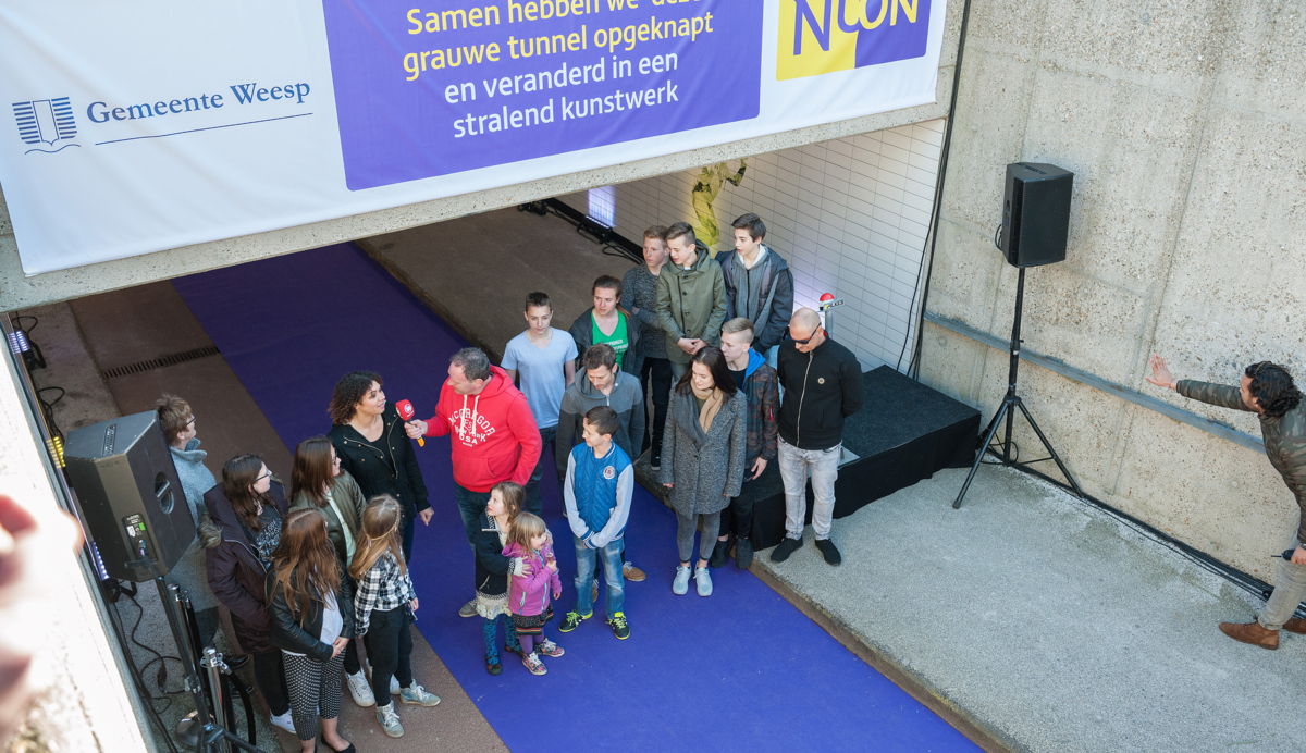 Lightronics opening tunnel in Weesp