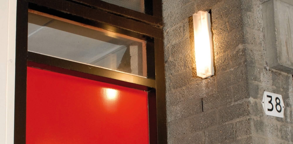 Lightronics PVP armatuur bij een voordeur