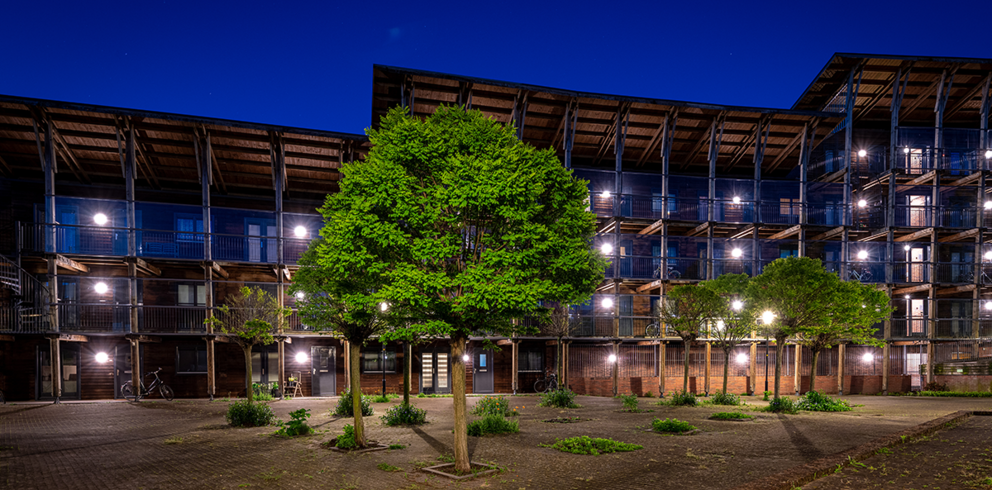 Lightronics DOTT, R3 en TPN armaturen in appartementencomplex Hoge Rij in Deventer