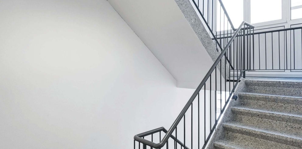 Lightronics TPB armatuur in een trappenhuis Lightronics TPB armatuur in een trappenhuis