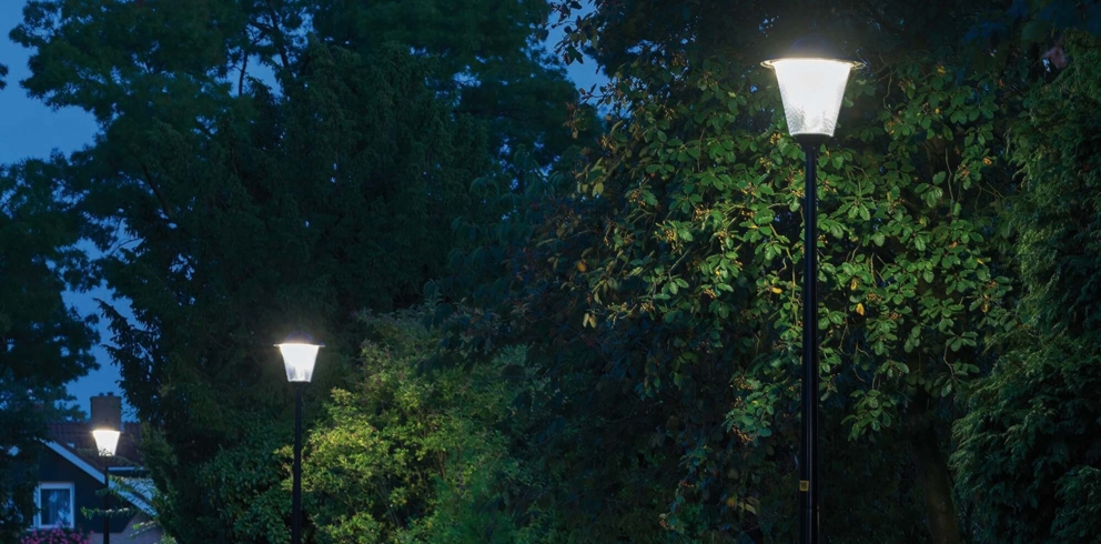 Lightronics SGR armatuur langs een straat