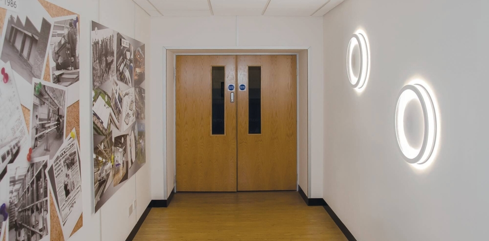 Lightronics OVIX armatuur in een appartementencomplex