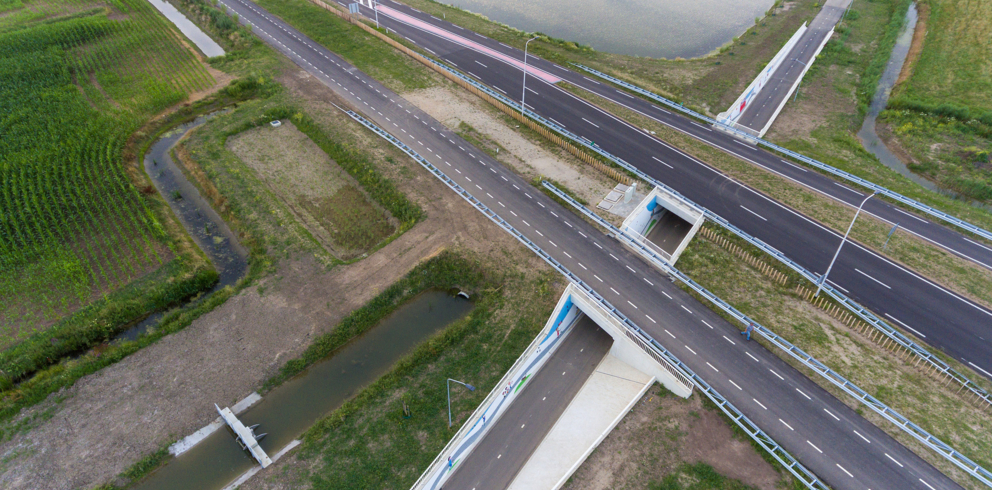 Lightronics Ventego armaturen in een fietstunnel in Zaltbommel