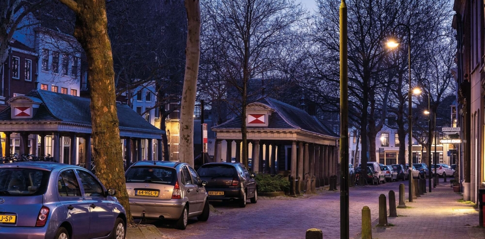 Lightronics HTA armaturen langs een weg in een woonwijk Lightronics HTA armaturen langs een weg in een woonwijk