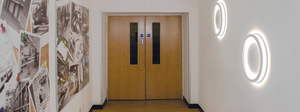 Lightronics OVIX armatuur in een appartementencomplex Lightronics OVIX armatuur in een appartementencomplex