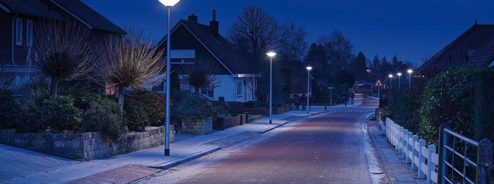 Lightronics KFK armatuur in woonwijk Lightronics KFK armatuur in woonwijk