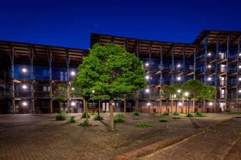 Lightronics DOTT, R3 en TPN armaturen in appartementencomplex Hoge Rij in Deventer