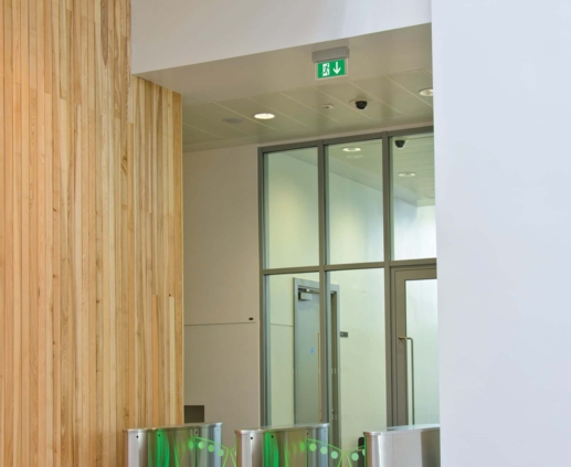 Lightronics LEX armatuur bij een entree Lightronics LEX armatuur bij een entree