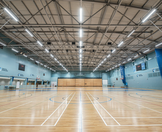 Lightronics armaturen Toepassing Sporthal