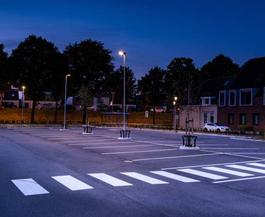 Lightronics BURAN armaturen op een parkeerplaats in Oud Beijerland