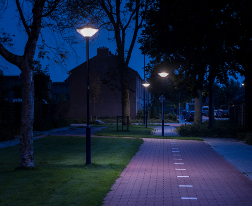 Lightronics KFK armaturen in woonstraat in Zierikzee Lightronics KFK armaturen in woonstraat in Zierikzee